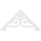 Ekena Millwork Pitch Finley Architectural Grade PVC Gable Pediment, 72"W x 36"H x 1"P (12/12) GPP072X036X100FIN - alternate 3